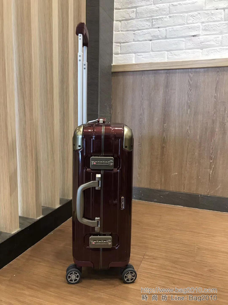 RIMOWA日默瓦 Limbo Crème 限量旅行箱系列 堅固鋁合金框架 品牌專利四輪運轉系統 高端拉杆箱  xbt1088